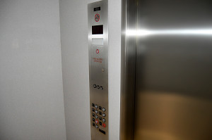 Elevator doors by Phoenix Modular Elevator can come in stainless steel.