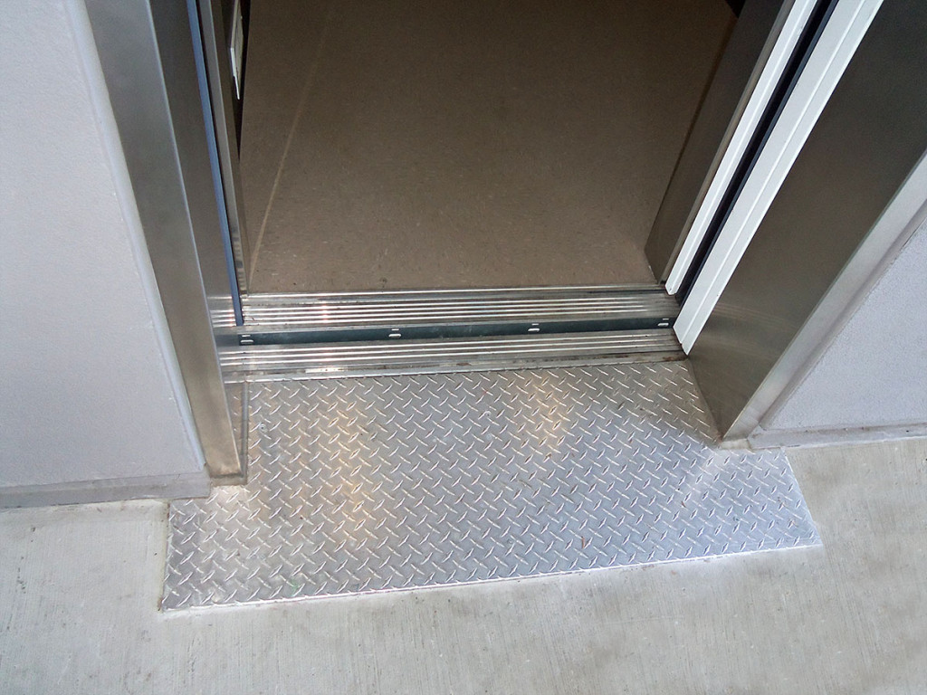 elevator threshold plate