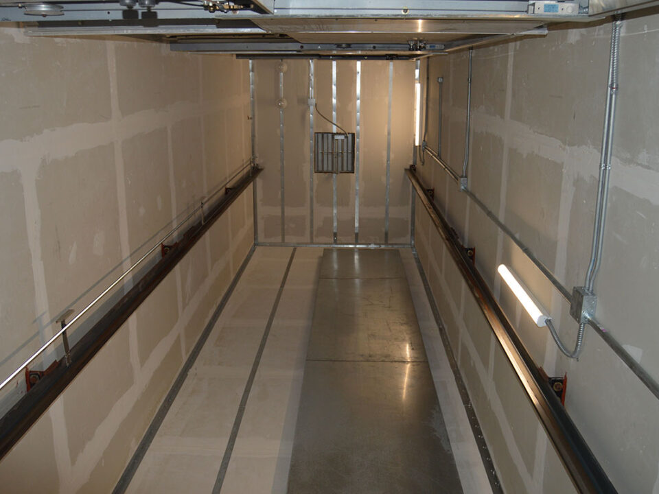 elevator shaft interior